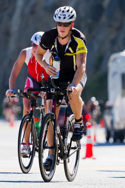 Brian Ziegler in the Coeur d' Alene Ironman cycling event — Stock Photo, Image
