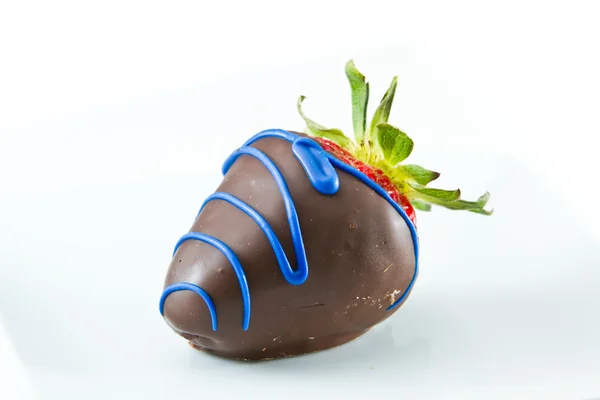 巧克力盖的草莓 — 图库照片