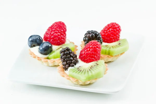Mini crostate di frutta fresca — Foto Stock