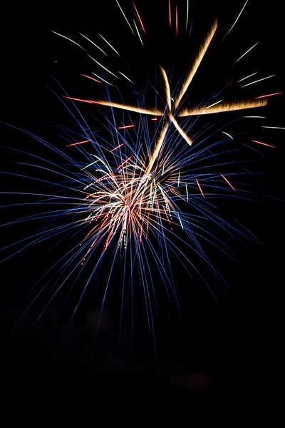 Feiern mit Feuerwerk — Stockfoto