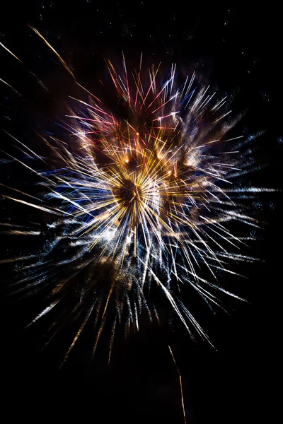 Celebrating with fireworks — Stock Photo, Image