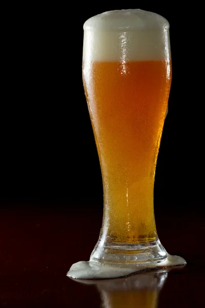 Glas met bier — Stockfoto