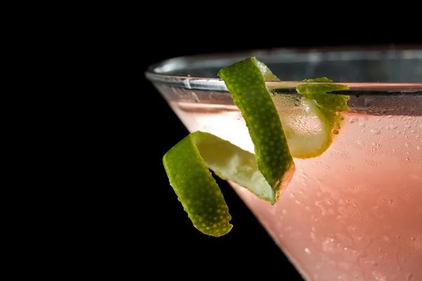 Lime twist garnish — Stock Photo, Image