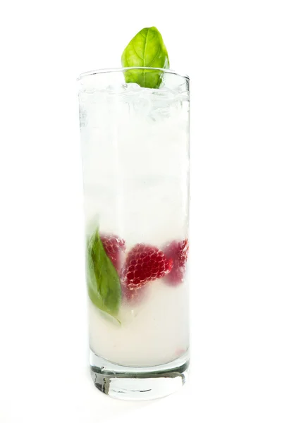 Raspberry and basil cocktail — Zdjęcie stockowe