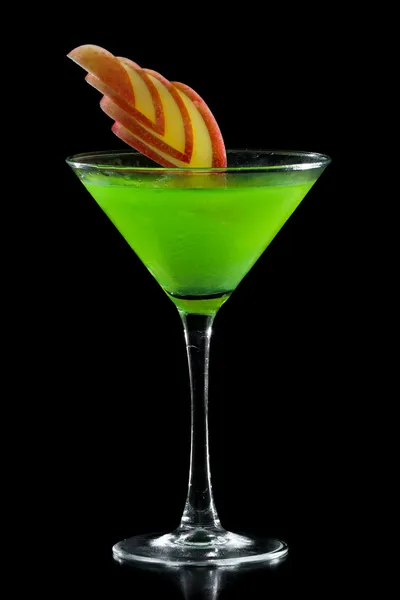 Zöld alma martini — Stock Fotó