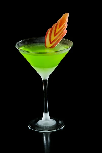 Zielone jabłko martini — Zdjęcie stockowe