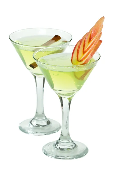 Yeşil elma martini — Stok fotoğraf