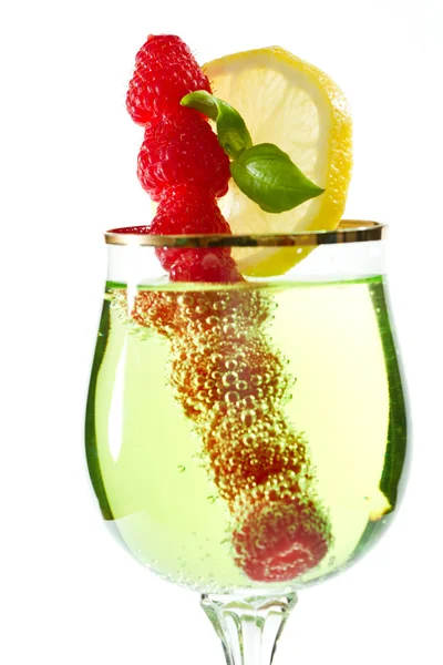 ラズベリー緑の飲み物 — ストック写真