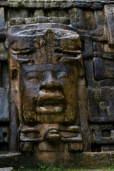 Masker tempel, lamanai belize — Stockfoto