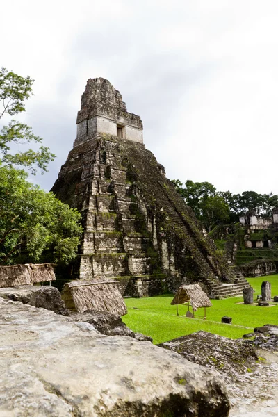 偉大なジャガー寺、ティカル、グアテマラ — ストック写真