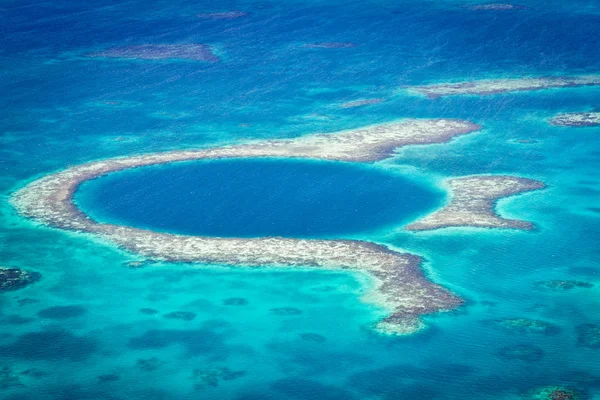 Great blue hole — Stock fotografie