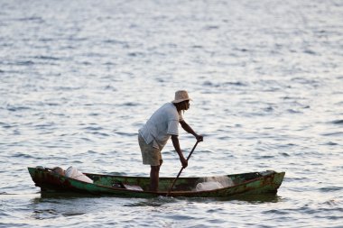 Yerel balıkçı, belize