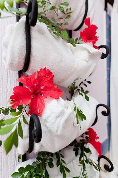 Towel rack — Stock Photo, Image