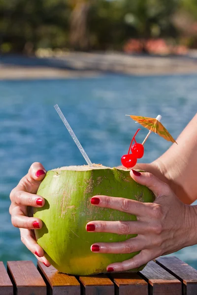 Napój kokosowy — Zdjęcie stockowe