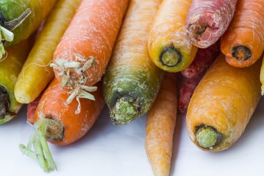 çiğ havuç yakın çekim