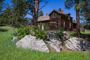 Güney Dakota'da eski çiftlik evi 