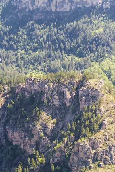 Vista aerea del terreno roccioso nel Dakota del Sud — Foto Stock