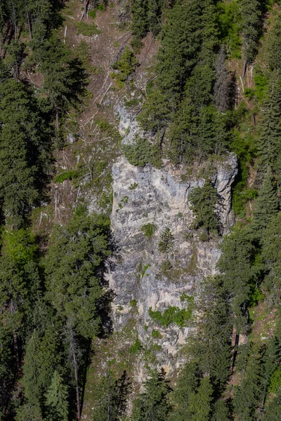 Vista aerea del terreno roccioso nel Dakota del Sud — Foto Stock