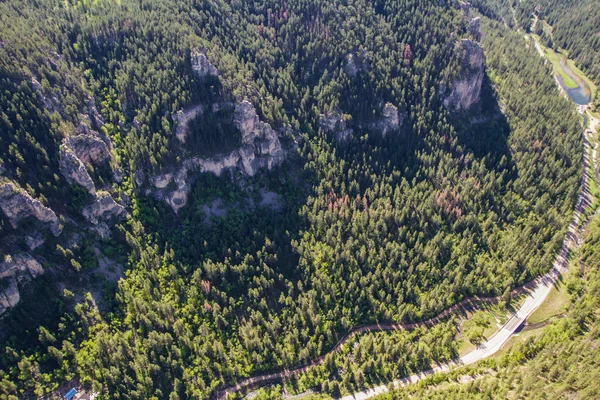 枪鱼峡谷，南达科塔州的鸟瞰图 — 图库照片