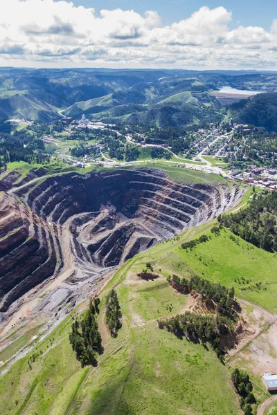 Aerial view of Lead South Dakota — Stock Photo, Image