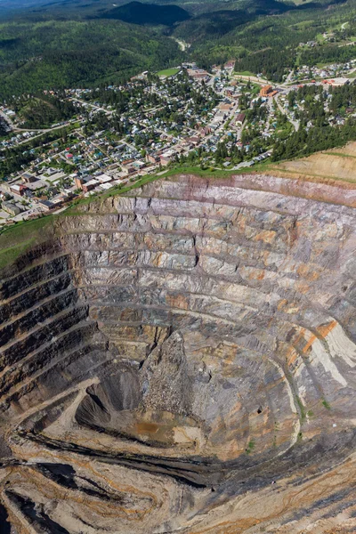 Aerial view of Lead South Dakota — Stock Photo, Image