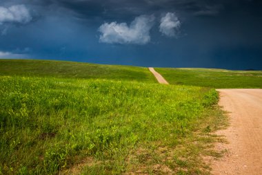 Fırtına kadar Bina içinde kır 