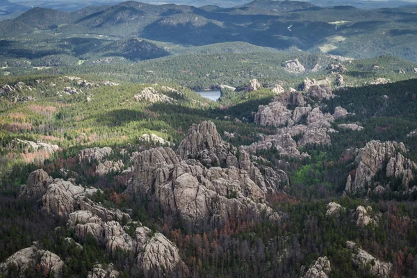 Formações de granito nas Black Hills — Fotografia de Stock