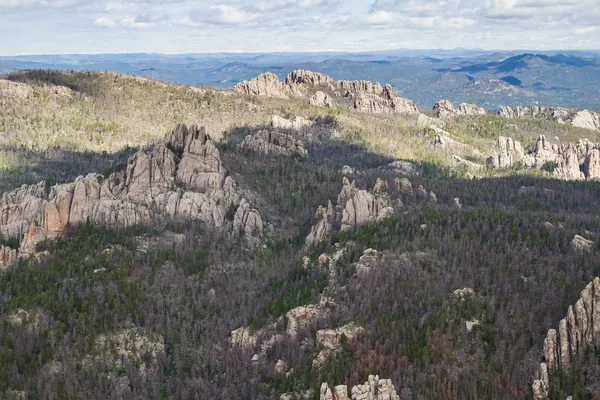 Formaciones de granito en las colinas negras — Foto de Stock