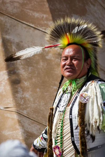 Native American performer — Stock Photo, Image