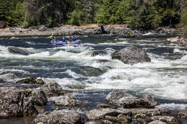 Koskia Idaho Eua Junho 2022 Rafters Desfrutando Das Águas Altas — Fotografia de Stock