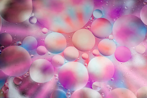 Macro Image Oil Floating Top Water Colorful Driving Abstract Background — Stock Photo, Image