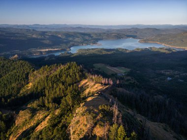 View of lost creek lake in Jackson County Oregon from the top of Flounce Rock