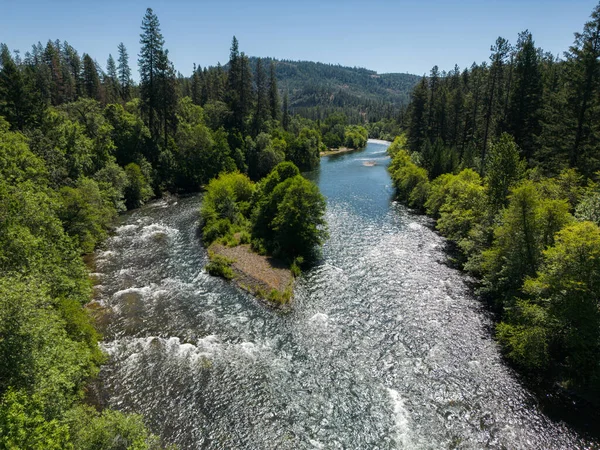 Section Rogue River Southern Oregon Small Island Middle — Stockfoto