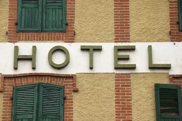 Señal del hotel — Foto de Stock