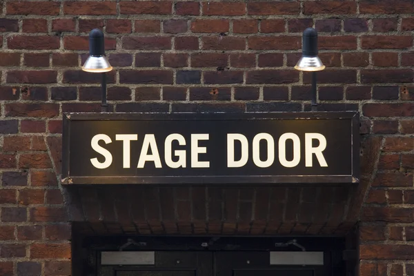 Stage door sign — Stock Photo, Image