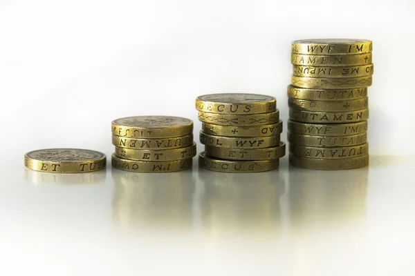 Pound coins — Stock Photo, Image