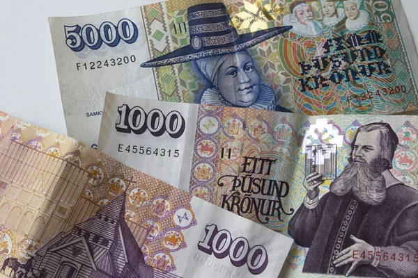 Isländska pengar — Stockfoto