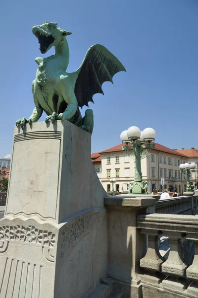 Люблянский мост дракона — стоковое фото
