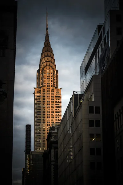 Chrysler budovy za soumraku — Stock fotografie