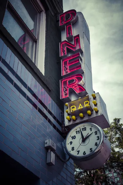 Vintage diner teken — Stockfoto