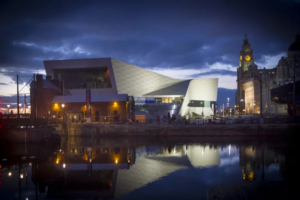 Liverpool za soumraku — Stock fotografie