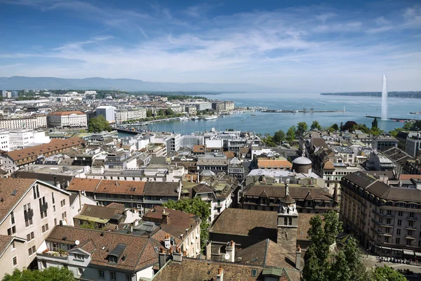Geneva from above — Stock Photo, Image