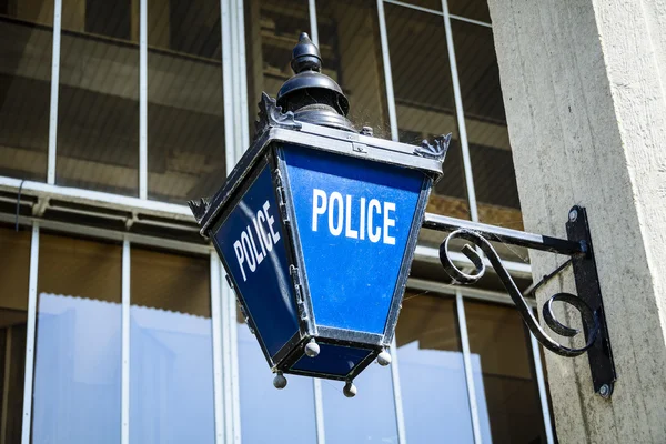 Panneau policier à l'ancienne — Photo