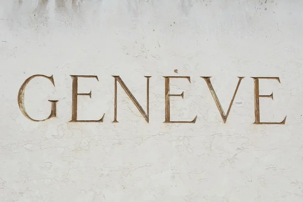 Geneva sign in French — Stock Photo, Image