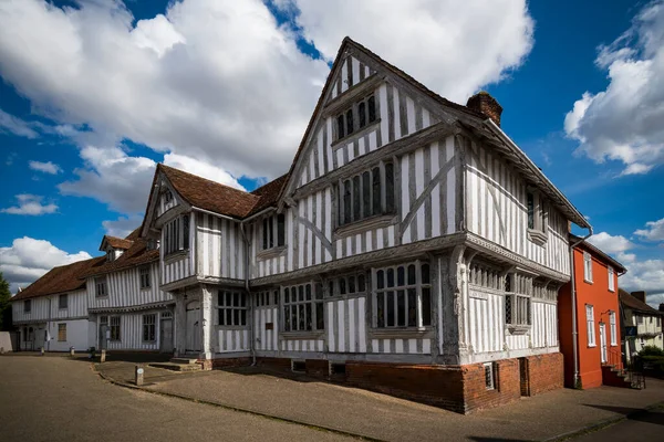 Arquitetura Medieval Suffolk Cidade Lavenham — Fotografia de Stock