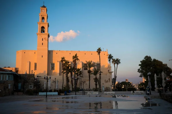 Peterskyrkan Jaffa Gamla Stan Vid Tel Aviv — Stockfoto