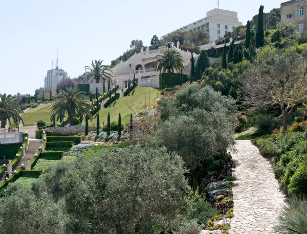 Bahai gardens, haifa, Izrael. — Zdjęcie stockowe