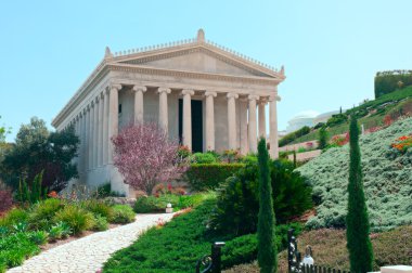 Bahai bahçeleri, haifa, İsrail.