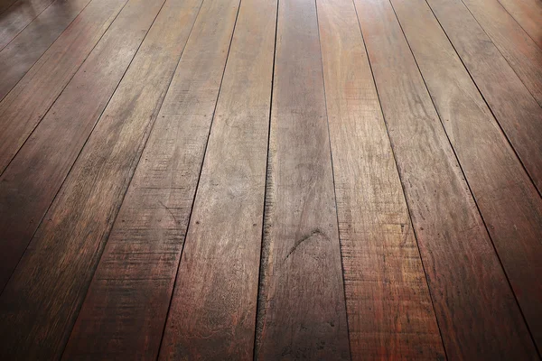 Wooden floor perspective — Stock Photo, Image