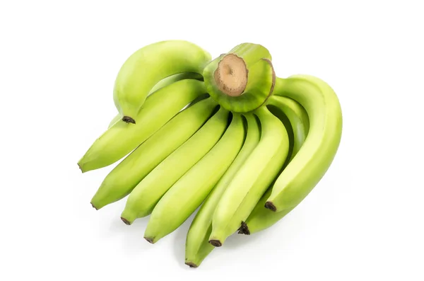 Bos van bananen geïsoleerd op een witte achtergrond. uitknippad opgenomen — Stockfoto